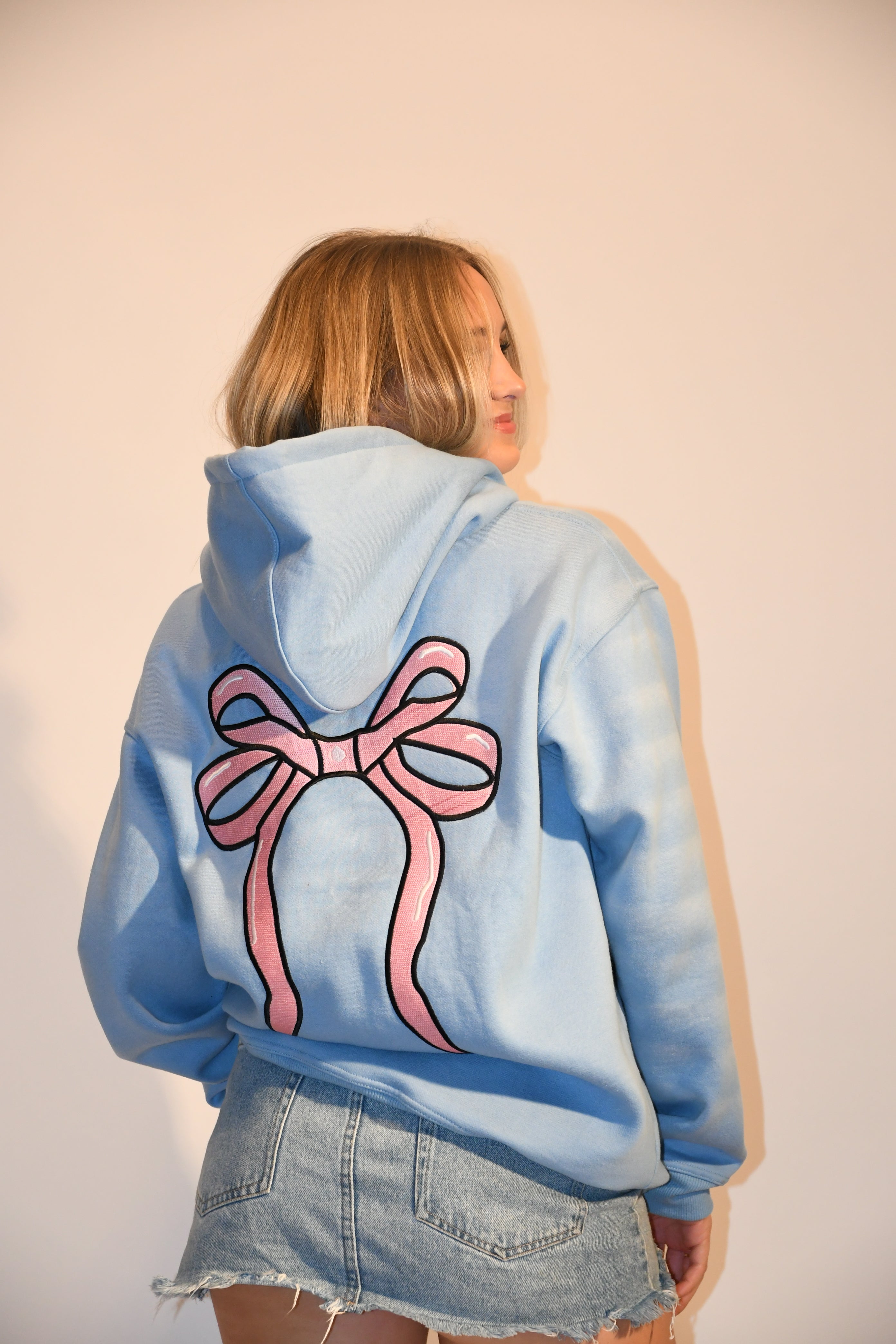 Blues and Bows Hoodie Phi Mu